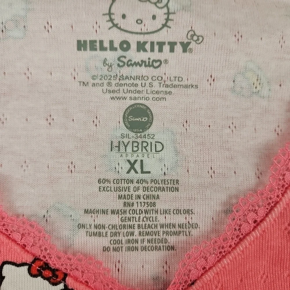 Hello Kitty by Sanrio 2025‎ Girls Youth Top Sz XL Jammys Pajamas Lounge Ware
